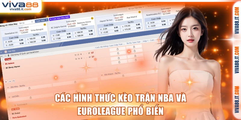 Các hình thức kèo trận NBA và EuroLeague phổ biến
