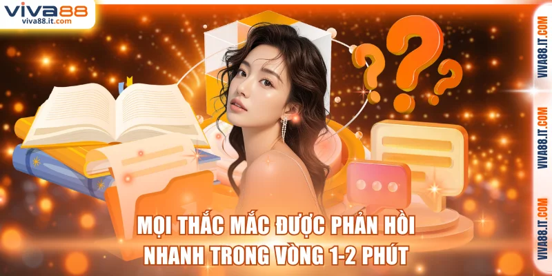 Mọi thắc mắc được phản hồi nhanh trong vòng 1-2 phút