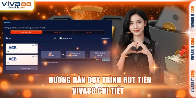 Quy trình rút tiền VIVA88 chi tiết