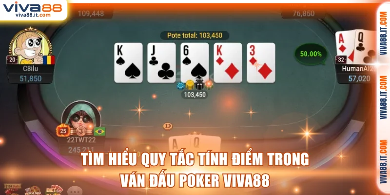 Tìm hiểu quy tắc tính điểm trong ván đấu Poker VIVA88